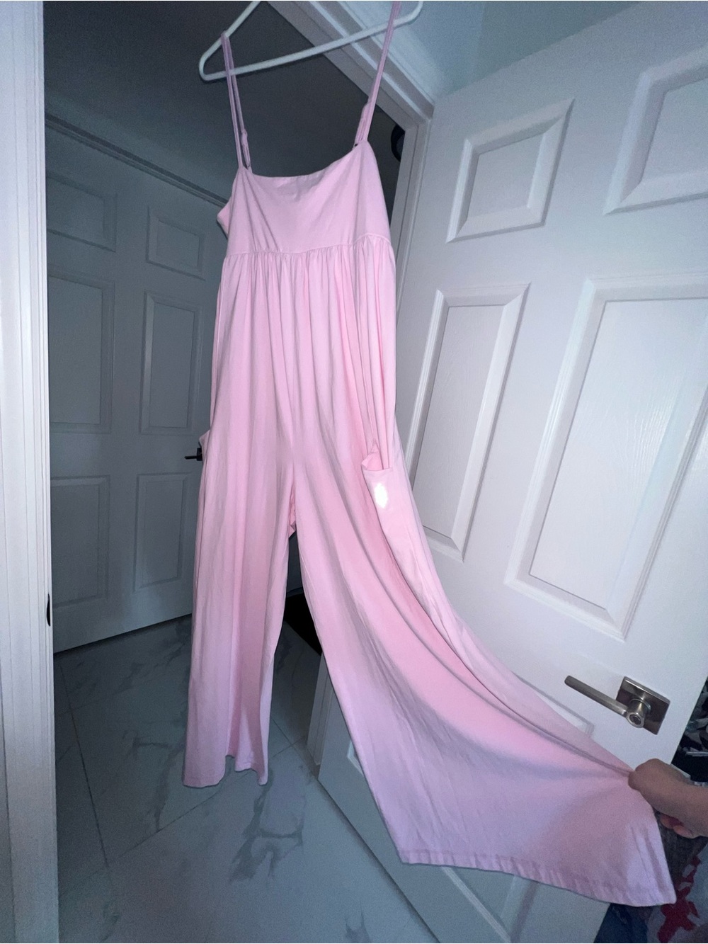 NWT Free People FP Movement Hot Shot Strappy Onesie Baby Pink Size: Large - Picture 4 of 12